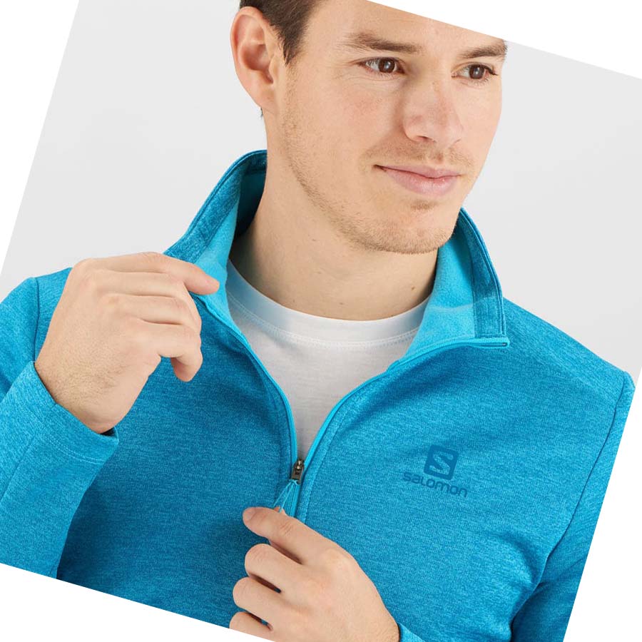 Sudadera Con Capucha Salomon ESSENTIAL LIGHTWARM SEAMLESS Hombre Azules | MX 3207GSO